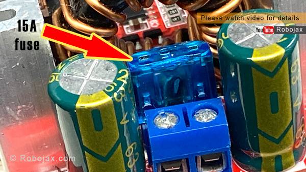 400W Step-up DC Converter: 15A Fuse at input