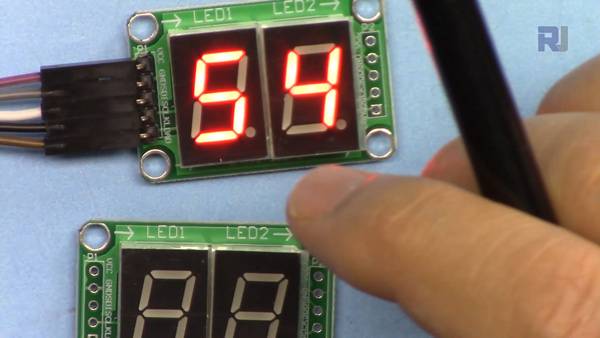 74HC595 LED Display: Display showing