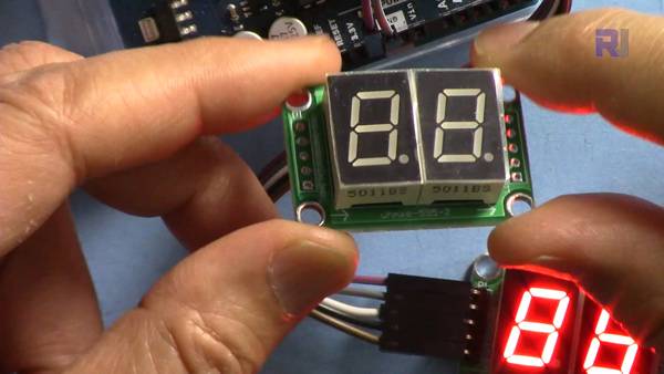 74HC595 LED Display: Display showing