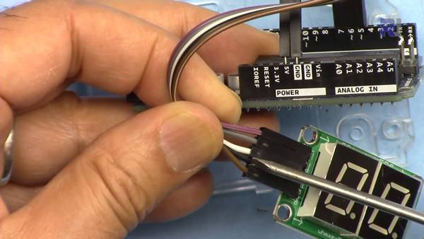 74HC595 LED Display: Wiring is explained