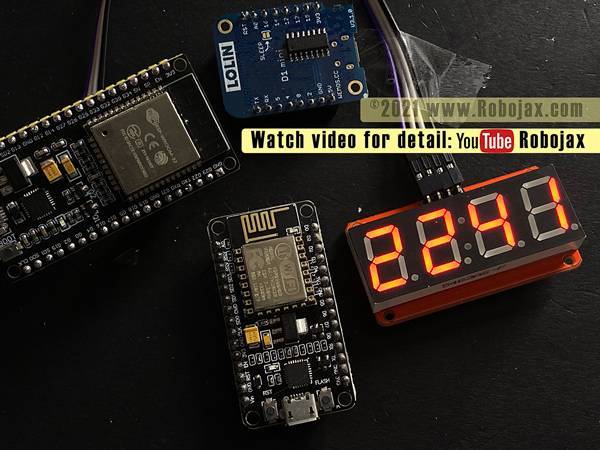 Digital clock with HT16K33 ESP8166: main