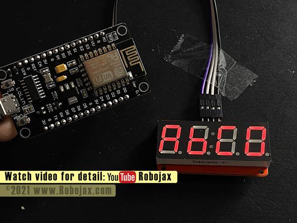 Digital clock with HT16K33 ESP8166: NodeMCU shows HEX value