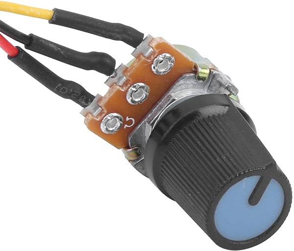 20A DC PWM Motor Speed Controller: Potentiometer (variable resistor)