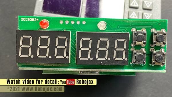 STC-3028 Image: Front panel seven sigment display
