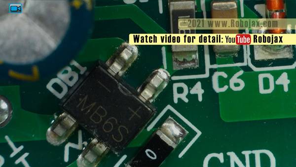 STC-3028 Image: MB6S Bridge rectifier (only on AC version)