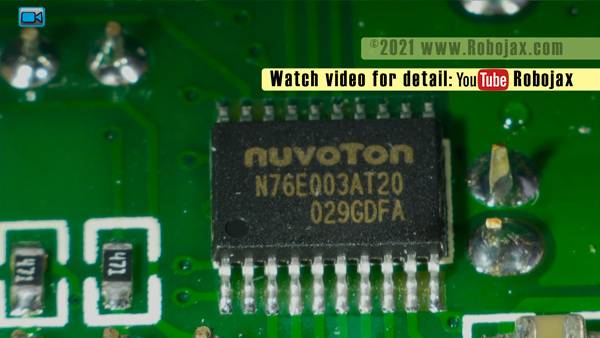 STC-3028 Image: Newvoton N76E003AT2 MCU