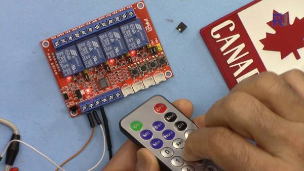 QIFEI 4 channel Relay: Relay is controlled by IR remote